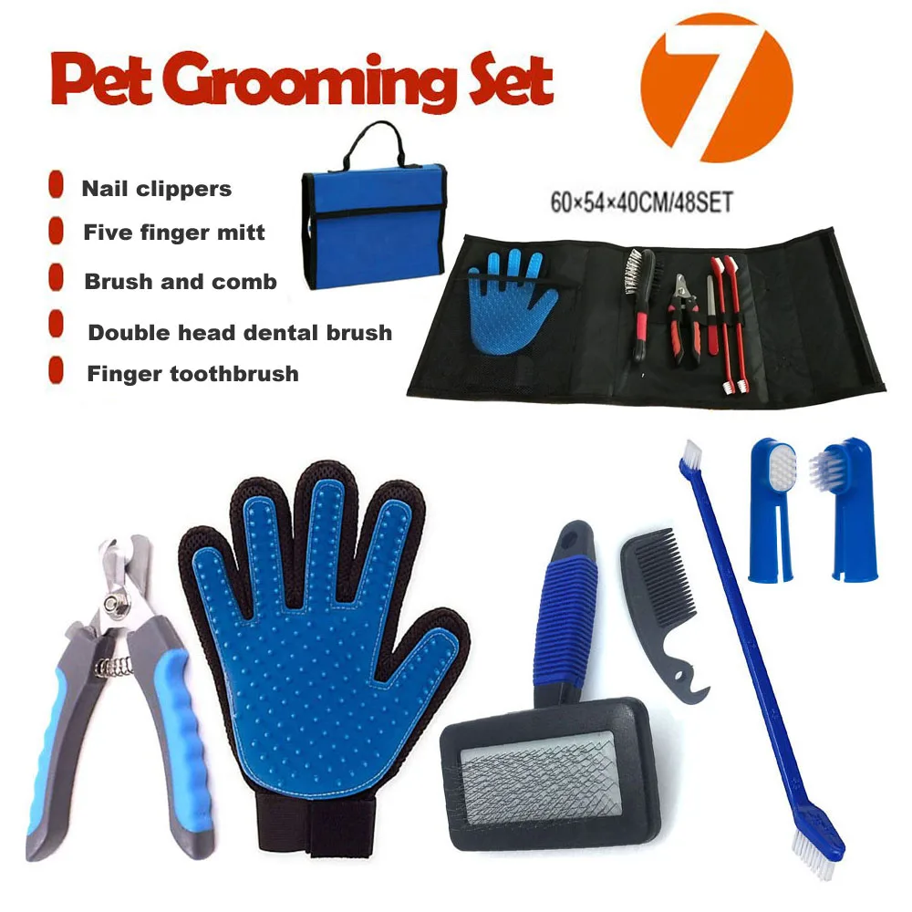 Grooming Dog Pet Brush Bath Brush for Dogs & Cats