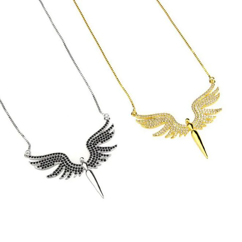 Angel wing necklace vietnam gold jewelry For Women Wholesale