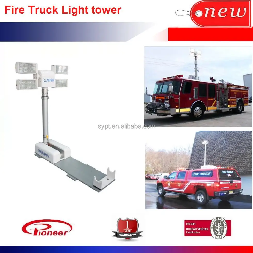 CLD22-4150LN mobile floodlight tower for fire truck