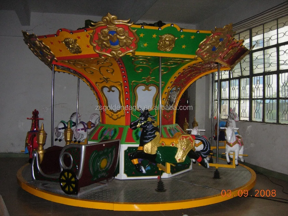 16 seats carousel  Merry go round  carnival rides  fairground attractions