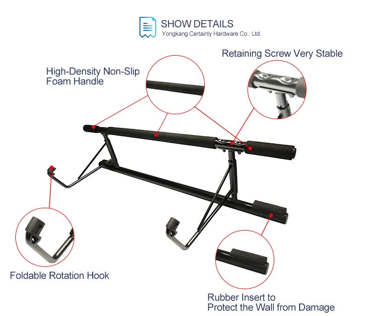 Gymnastic Fitness Body Building Best Quality Door Pull Up Bar Gym