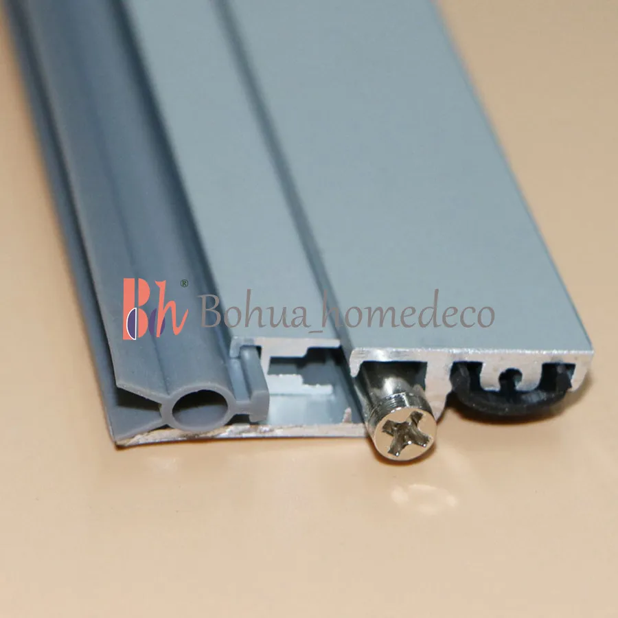 915mm Automatic Drop Down Door Bottom Seals Aluminium Outside Screw Fixed Sealing Bar Weatherstripping for No Groove Wooden door
