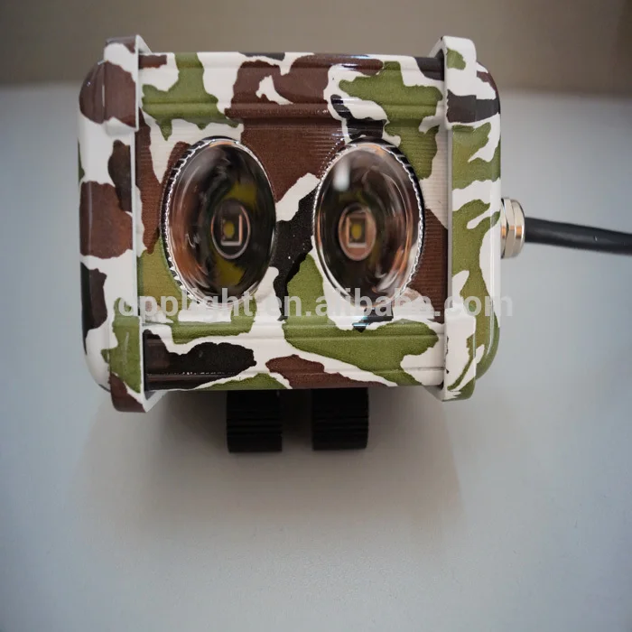 Custom Made 20W IP68 Spot Flood Combo Curved Green LED Light Bar