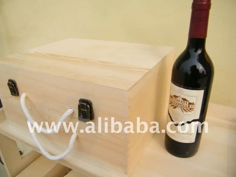 wooden gift box wine key tea