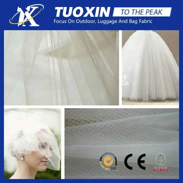 Мягкая антистатическая ткань тюль оптовая продажа 100% нейлоновая дешевая Тюлевая свадебное платье