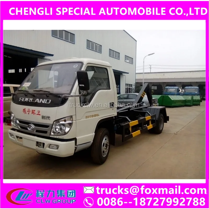 Environmental protection arm garbage transfer vehicle 5ton mini container Sanitation garbage collector truck