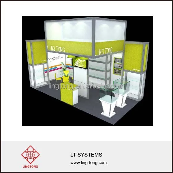 
tv exhibition stand for display with 0ctanorm system 