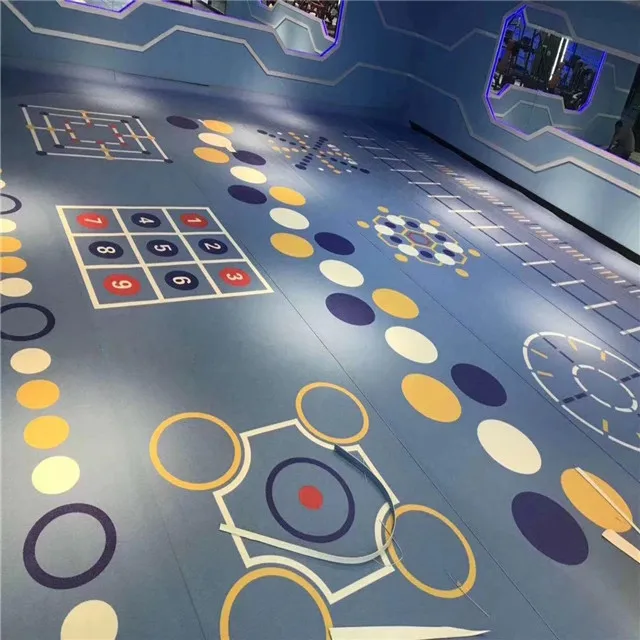 PVC multi application indoor functional gym floor