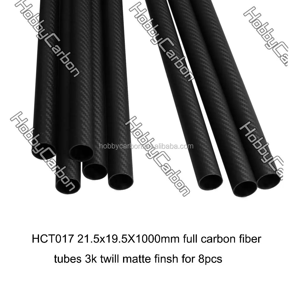 High Quality 100mm Carbon Fiber Tube 21.5*19.5*1000mm with Great Price for ODM