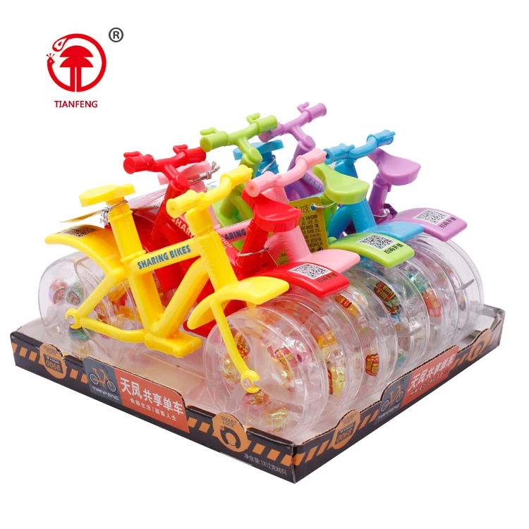 Tablet candy with bike toy candy with toy for child jelly beans halal colorful candy