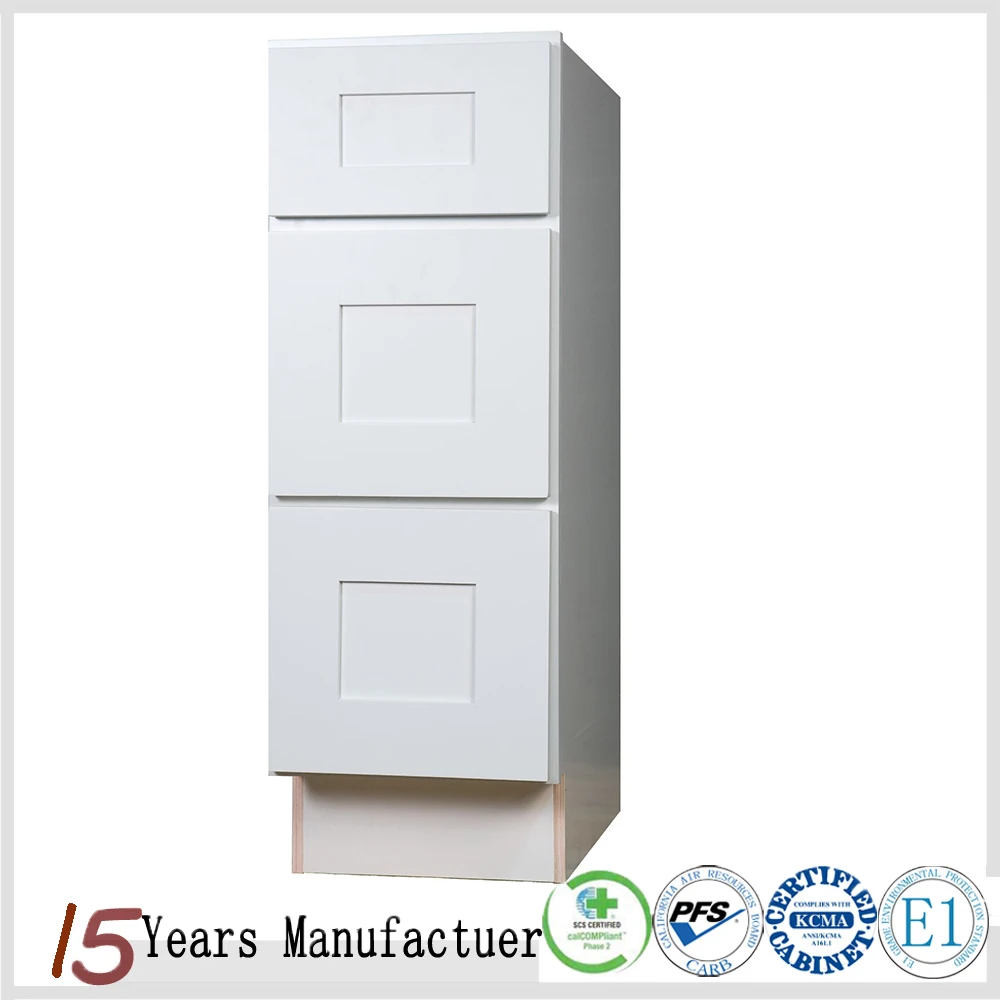 
Ready Made Modular White Shaker Kitchen Cabinet With Shelf 