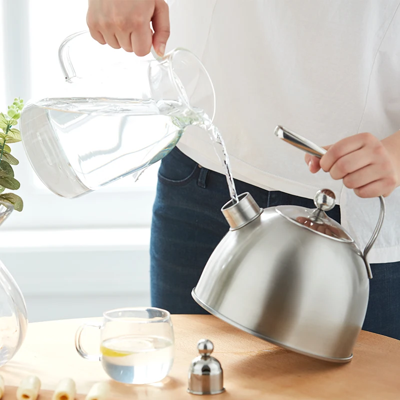 304 stainless steel matte surface 2.3L whistling kettle