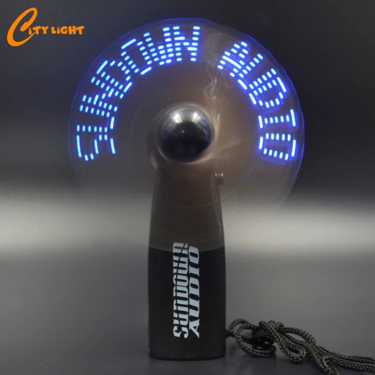2019 new products Customized led flashing message fan for advertising & promotion
