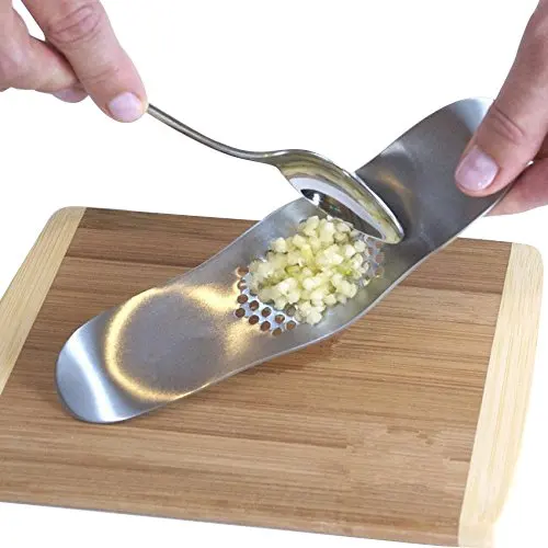 Stainless steel commercial industrial garlic crusher peeler press for home use