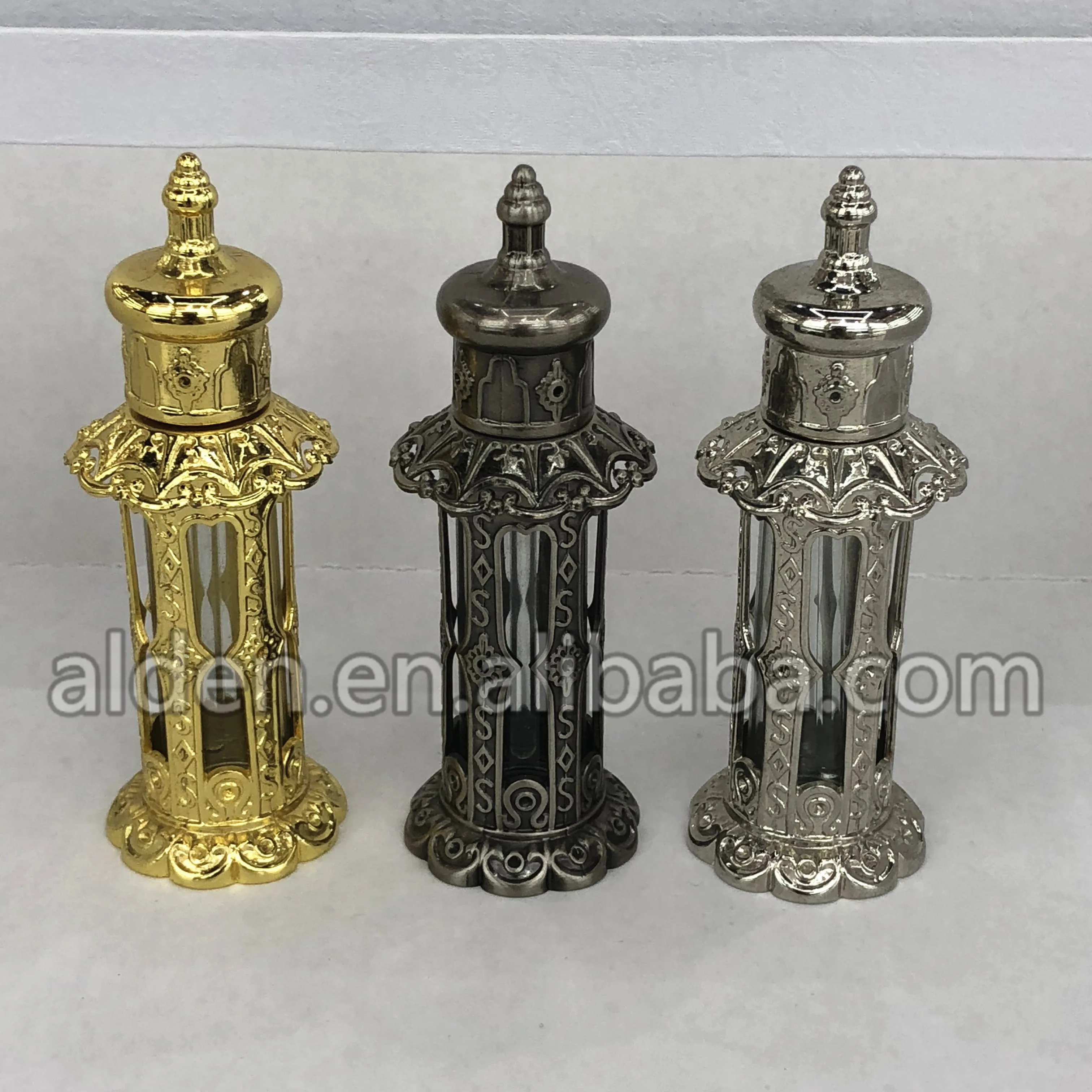 12ml metal arabic perfume bottles dubai attar fragrant genie