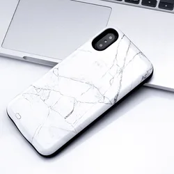 Amazon Seller  Marble mobile battery phone case charger power bank 6000mAh for iphone10 X XS MAX