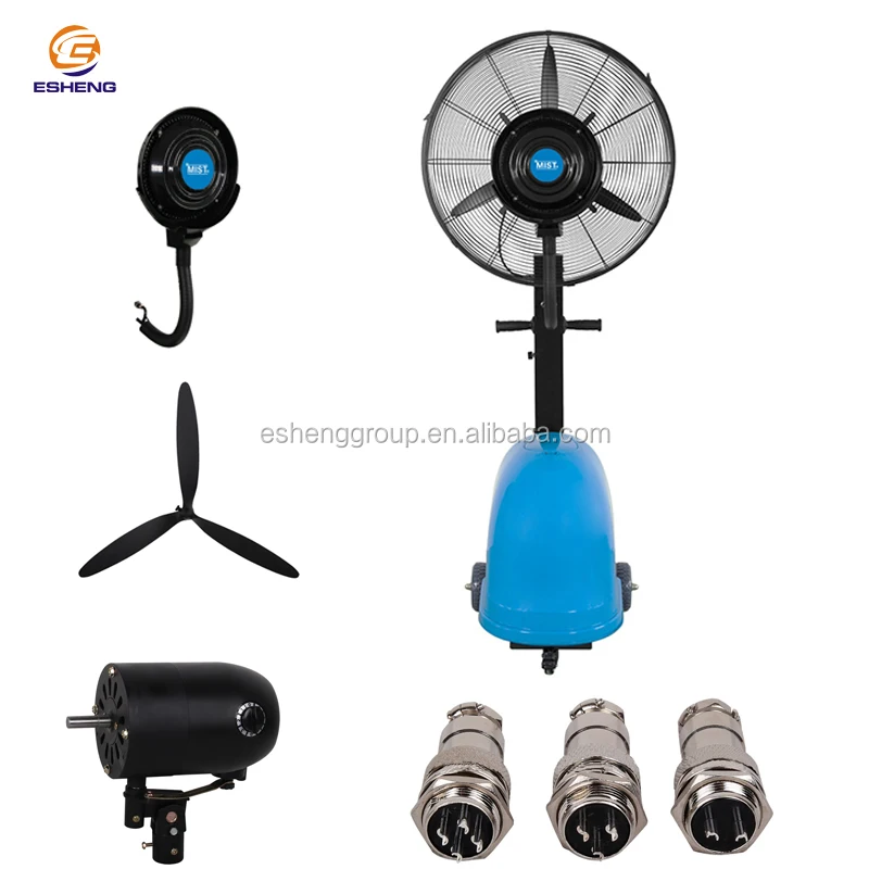 Cool temperature effective water spray portable misting stand fan (60748076446)