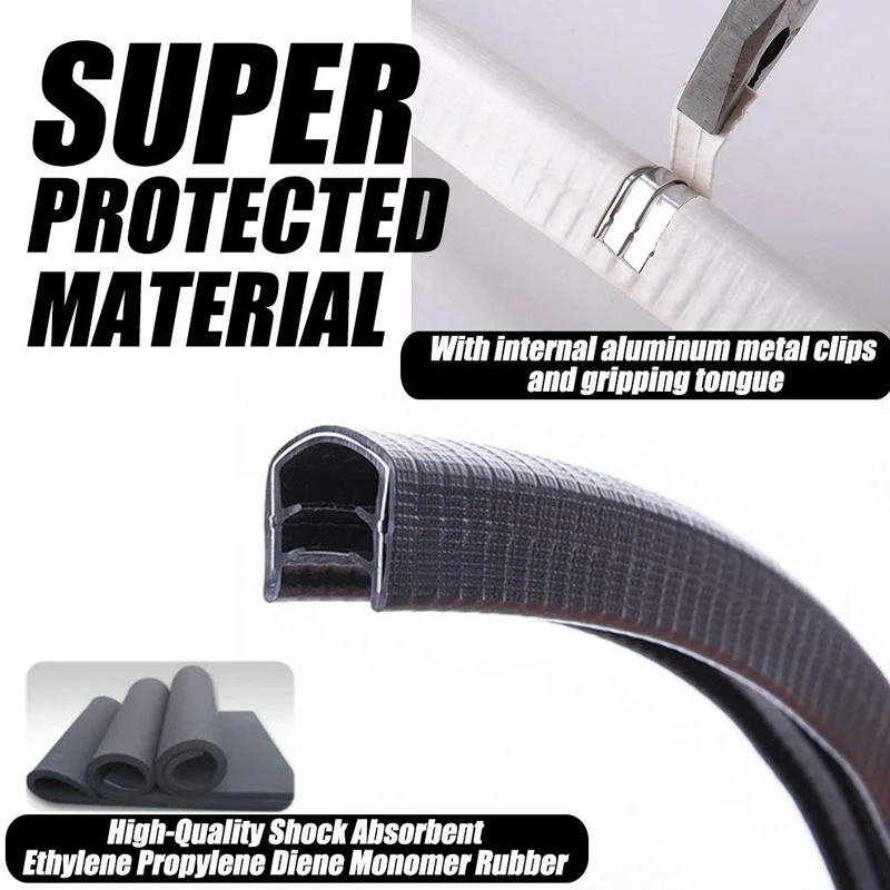 
2 Pc 30cm Skateboard Anti-collision Strip Bumper Bump U Shape Rubber Deck Guards Protector for Longboard and Double Rocker Strip 