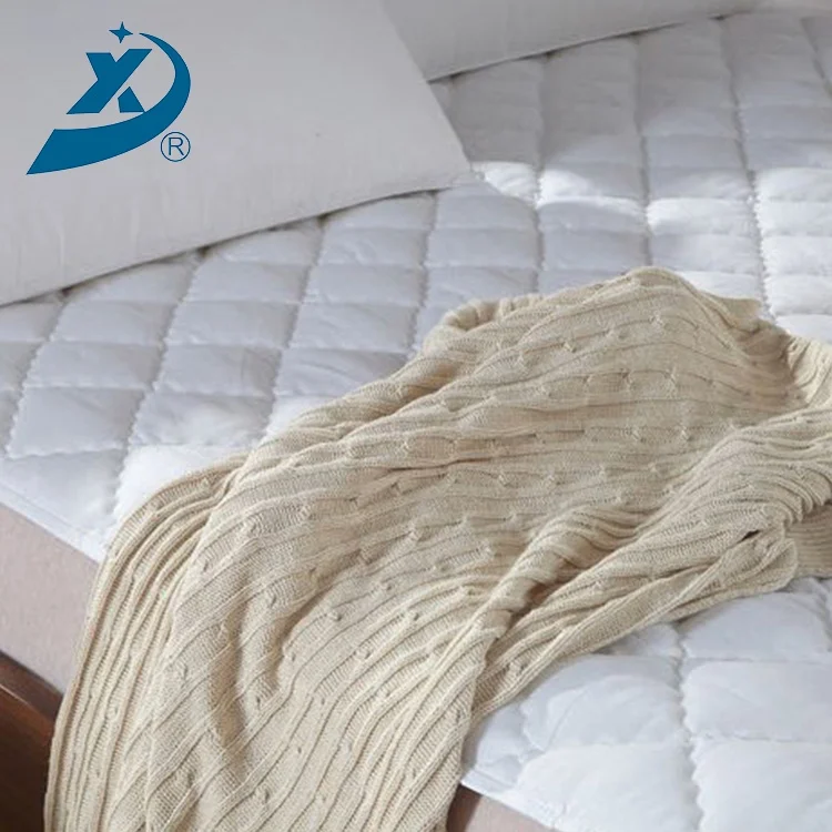 
Hotel use Mattress protector white Mattress Pad quilted waterproof mattress pad 