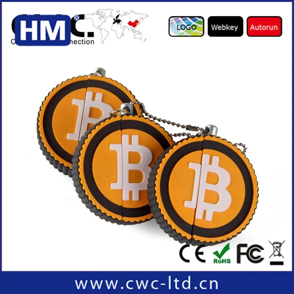 пользовательского вашего логотипа 8gb bitcoin вспышки usb
