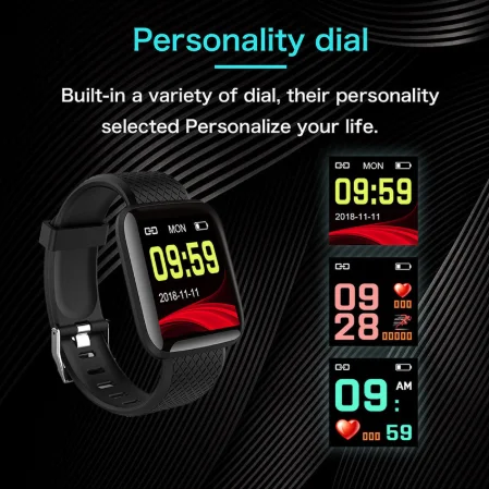 Смарт-браслет D13 с цветным Tft-экраном 1,44 дюйма, водонепроницаемый спортивный фитнес-трекер, Смарт-часы 116 plus