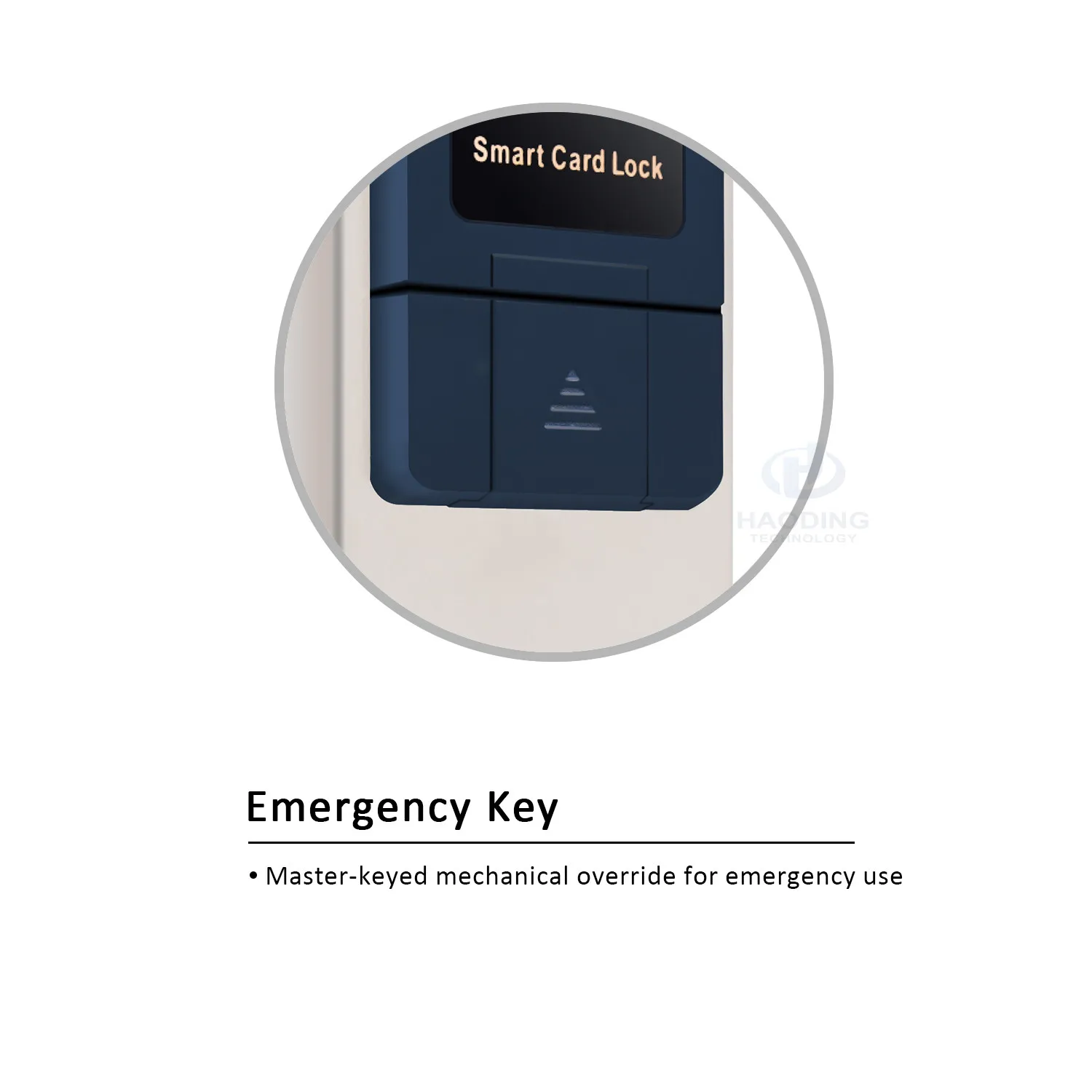Rfid card hotel room door lock with management software system access by keys and smart cards