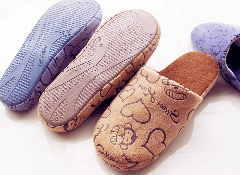 Soft sole t winter woman/man plush house warm slipper