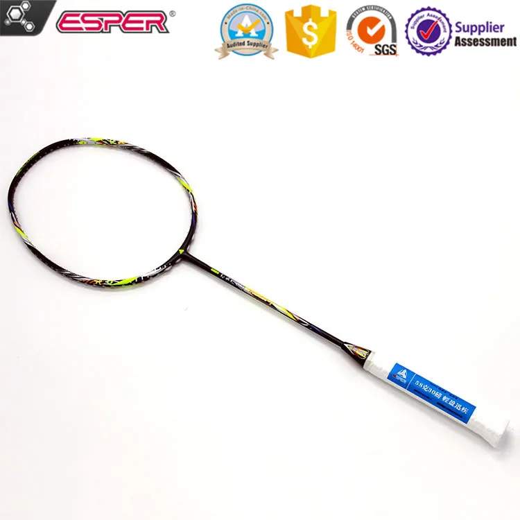
9u 58 g super light badminton racket high pound tension 100% graphite-fiber badminton racket 