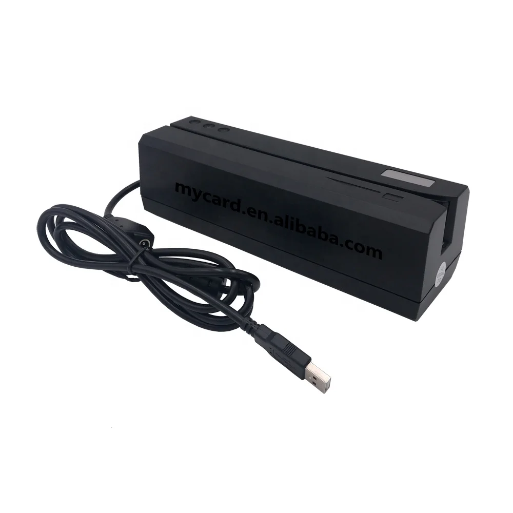 Совместимый MSR206 USB считыватель карт с магнитной полосой с программным обеспечением