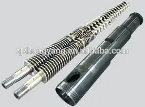 Биметаллические твин конический винт и ствола для п . п . производство труб