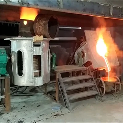 1500kw electric induction steel iron melting plant scrap iron induction melting oven pot