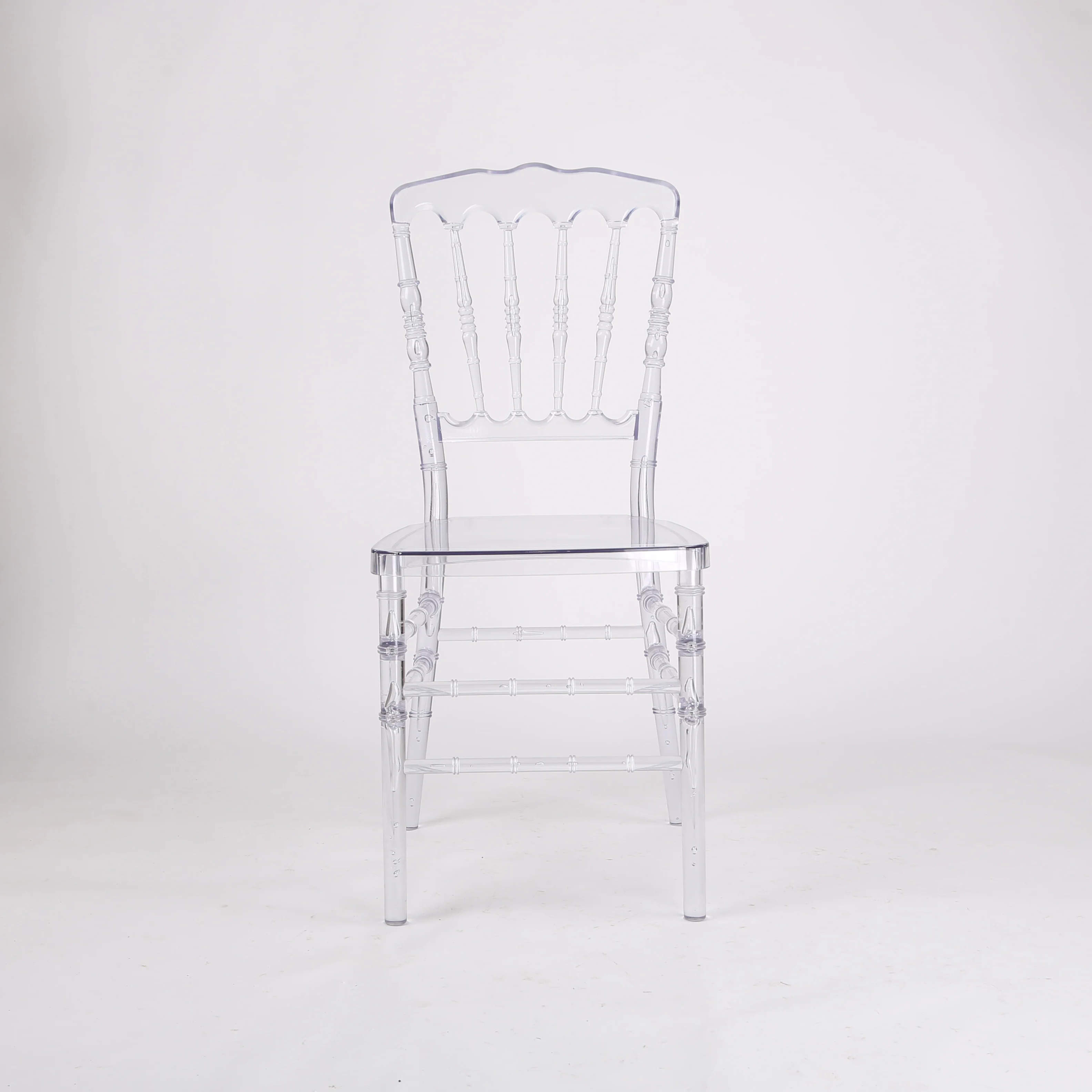 Crystal clear transparent plexi plastic polycarbonate acrylic resin napoleon chair