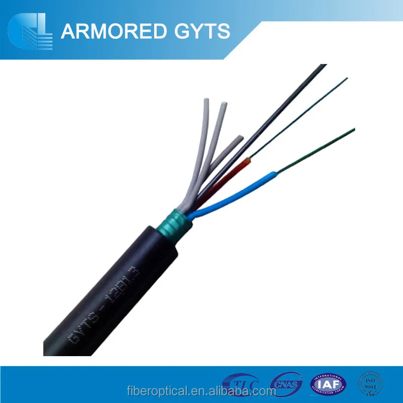 Gyts steel armored underground cable 100 core fiber optic cable