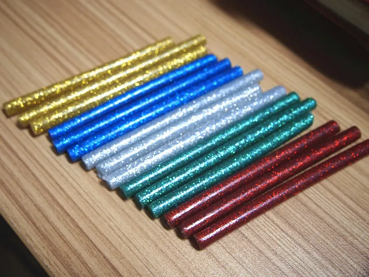
Environmental Color Glitter DIY Long Hot Melt Color Glue Stick 