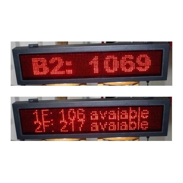 LED Parking screen display for parking management system