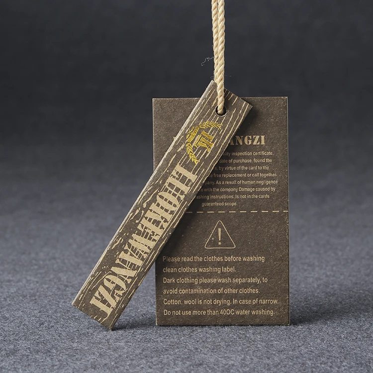 Бумажная подвесная бирка