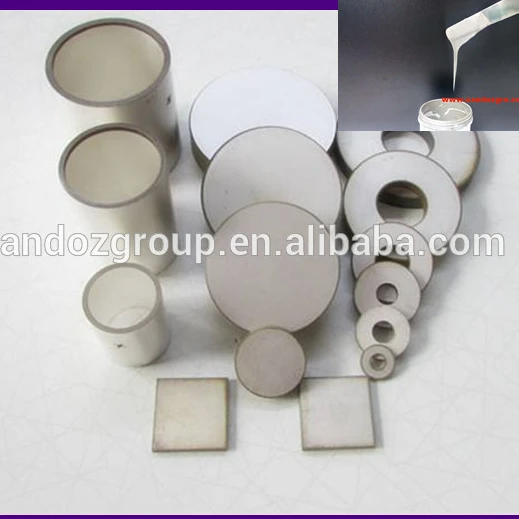 PZT ceramics conductive silver paste