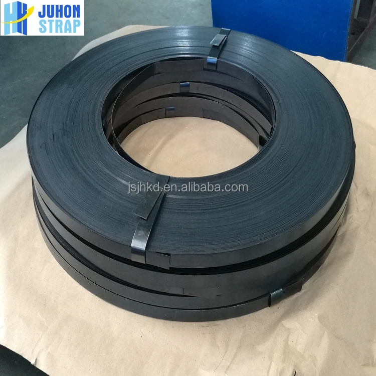 Blue tempered steel strapping for binding and packaging