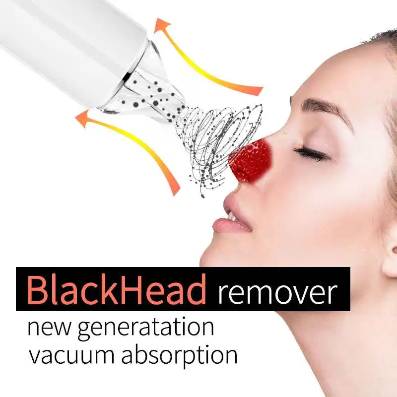 
ultrasonic beauty apparatus vacuum cleaner face extractor blackheads and pimples led light acne blackhead remover for wholesales 