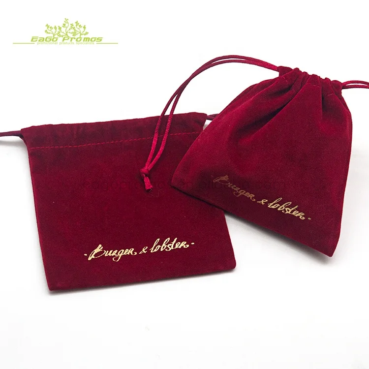 Free sample Fast delivery  any color printing velvet pouches double sided envelope jewelry pouch