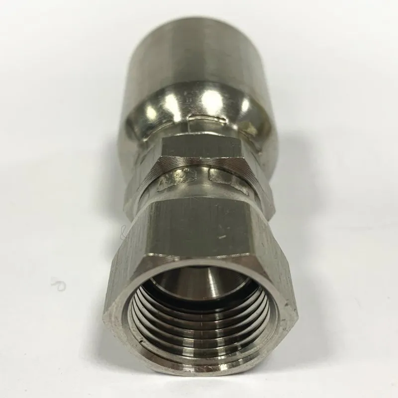 
One piece jic hydraulic hose fittings straight one-piece fitting 