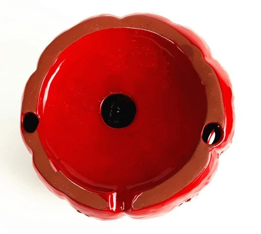 Декоративное керамическое украшение в виде тыквы