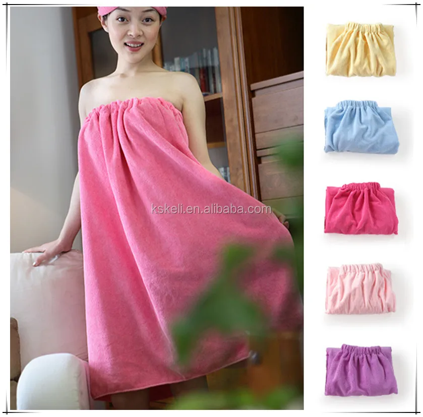 Microfiber bath wrap,bath skirt wrap dress for women