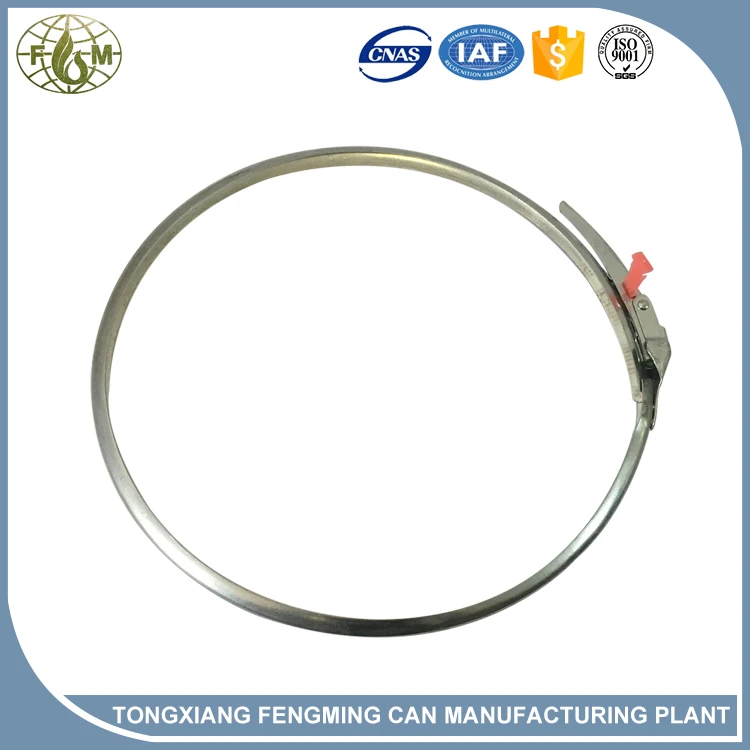 
10L round metal chemical can paint drum/metal bucket paint pail with ring lock 