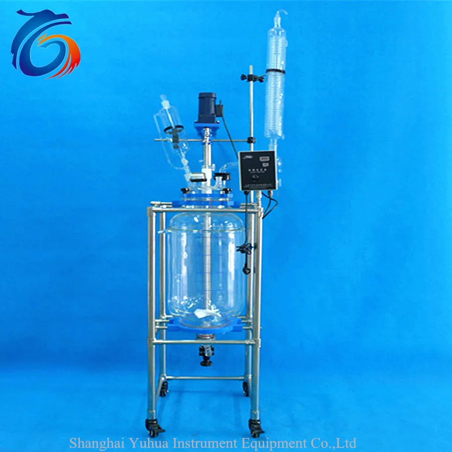 Новый Высокого Вакуума Лаборатория Рубашкой Стекло Reactor10L