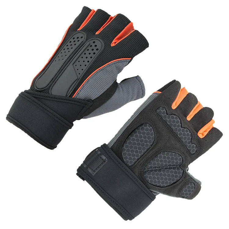 Cheap Price Training Workout Exercise Gym Weightlifting Fingerless Gloves With Wrist