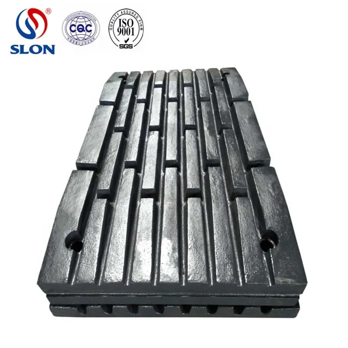 High Manganese Mn18Cr2 Extec C10 Jaw Crusher Spare Parts J6930000 J8810000 Fixed and Swing liner Jaw Plate