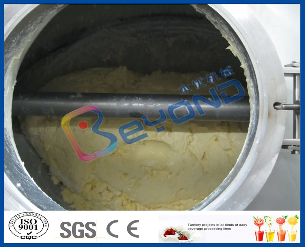 Butter churner for milk separator