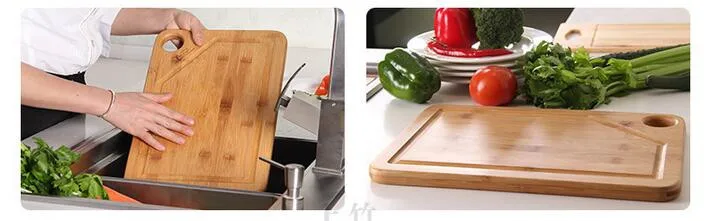 Rectangular food grade bamboo cutting board wholesale