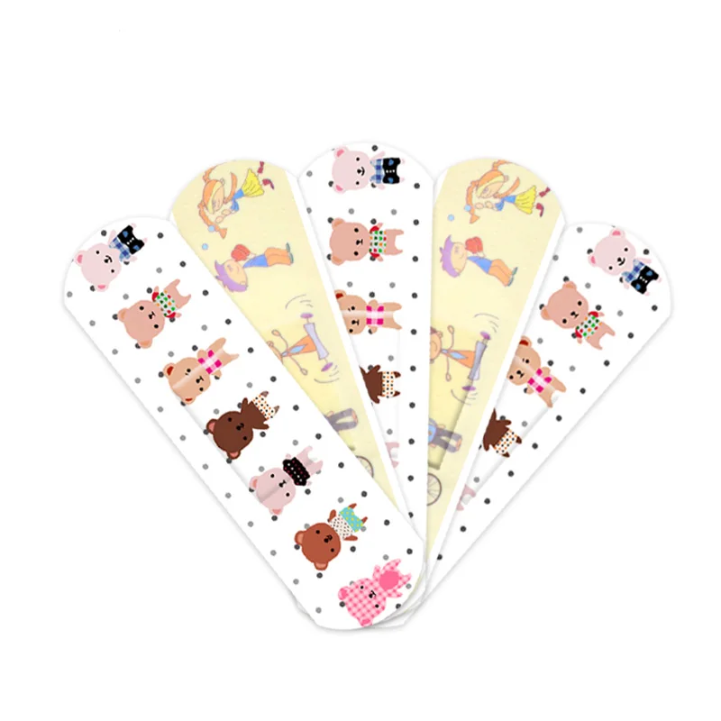 Factory sale breathable pe soft cute medical wound plaster band aid for kids